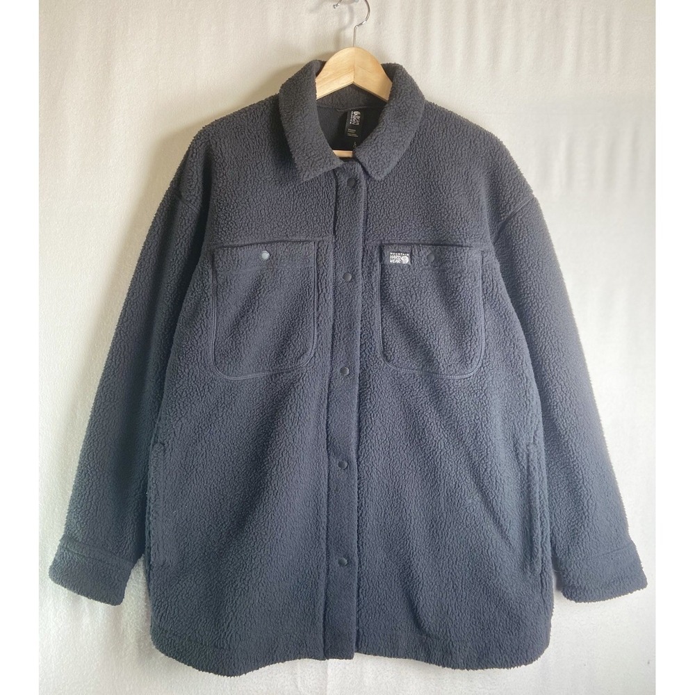 Mountain Hardwear HiCamp Shacket Women's L Fleece Shirt Jacket Snap Cozy